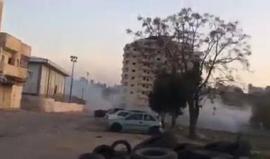 #فيديو من المواجهات بين الشبان وقوات الاحتلال على مدخل مخيم الفوار جنوب الخليل