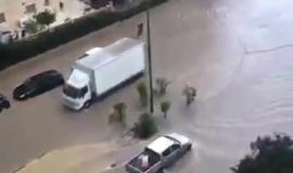 #فيديو مياه الأمطار تغمر شوارع عسقلان المحتلة