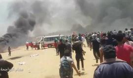 مشاهد من مليونية العودة وكسر الحصار شرق رفح جنوب قطاع غزة