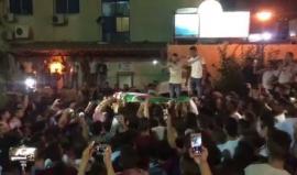 #شاهد وصول جثمان الشهيد رائد الصالحي في مستشفى الحسين ببيت لحم