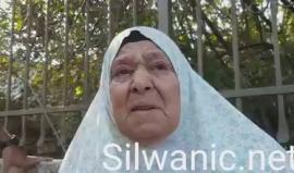 الحاجة "فهمية شماسنة" بعد استيلاء الاحتلال ومستوطنيه على منزلها في حي الشيخ جراح بالقدس