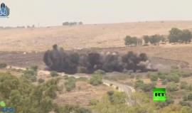 جيش الاحتلال يفرج 350 لغماً في #الجولان المحتل دفعة واحدة