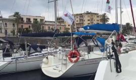 مشاهد أولية لوصول سفينة أمل 2 إلى إيطاليا للالتحاق بسفينة زيتونة في رحلة كسر الحصار عن قطاع #غزة