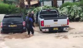 #فيديو سيول الأمطار جنوب فلسطين المحتلة