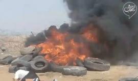 #شاهد هكذا وصل الثوار إلى السياج الفاصل وانتزعوه من شرق مدينة غزة اليوم، رغم صاص الاحتلال الكثيف تجاههم.