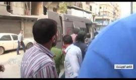 #شاهد المشافي في حلب لم تعد قادرة على استيعاب الجرحى نتيجة القصف الجوي.