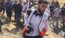 الحاجة صباح تسير 5 كيلو متر يومياً للمشاركة بفعاليات مسيرة العودة بغزة .