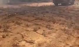 #شاهد اندلاع حريق في كيسوفيم بمستوطنات غلاف غزة قبل قليل بفعل بالون حارق أطلق من القطاع