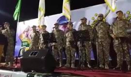 #شاهد
"الجوقة العسكرية القسامية" الثانية، خلال حفل تأبين الشهيد القائد في كتائب القسام إبراهيم أبو نجا "أبو المعتصم".
تصوير ربيع أبو نقيرة