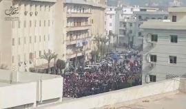 #فيديو مظاهرة كبيرة في جامعة بني سويف بمصر نصرة للقدس