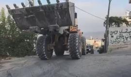 انسحاب قوات الاحتلال والجرافات من قرية الولجة قضاء القدس عقب تصدي الأهالي لها