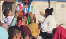 #شاهد .. سعادة الأطفال وفرحتهم بالعيد في ساحات المسجد الأقصى المبارك . 

تصوير : ابراهيم السنجلاوي