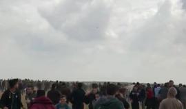 الاحتلال يستخدم طائرات بدون طيار لرشق المتظاهرين بقنابل الغاز شرق غزة