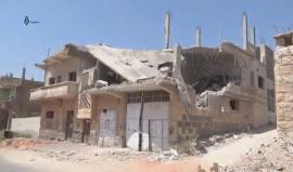 #شاهد آثار الدمار على مدينة درعا البلد