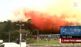 #مباشر النيران تلتهم منازل المستوطنين في حيفا المحتلة