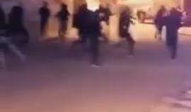 من المواجهات المندلعة بين الشبان وقوات الاحتلال في بلدة حزما شمال شرق القدس المحتلة.