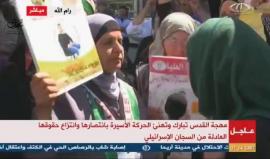 #مباشر أهالي الأسرى يحتفلون برام الله عقب إعلان انتصار اضراب "الحرية والكرامة"