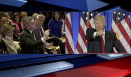 في أول مؤتمر من ستة أشهر.. ترامب يسكت مراسل الـ CNN