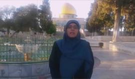 #شاهد| "طردوني الشرطة من الساحات، واسال الله ان اخرج سالمة غانمة دون اعتقال" كلمات المعلمة خديجة خويص بعد دخولها بخفية #للاقصى