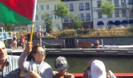 #مباشر مسيرة بحرية لكسر الحصار عن غزة من مالمو السويد