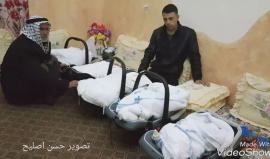 #غزة.. خمسة توائم ضيوف على أسرة زياد البريم بعد 9 سنوات من انتظار
تصوير حسن اصليح