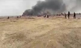 المواجهات المندلعة شرق مدينة غزة واقتحام الحدود