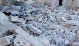 #سوريا.. دمار جراء القصف الجوي على مدينة الحولة بريف #حمص الشمالي