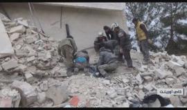 استشهاد عائلة باكملها نتيجة قصف جوي روسي استهدف ريف المهندسين