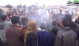 مظاهرات في بلدة قبتان الجبل بريف #حلب الغربي نصرة لأهل المدينة المحاصرين 
تصوير عبيدة الحياني