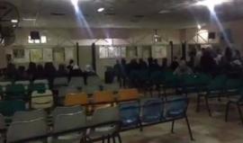 بدء تجمع المسافرين داخل الصالة الخارجية للسفر عبر معبر_رفح الان ..تصوير عبد الرحمن الكحلوت