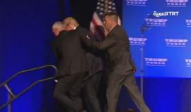 إجلاء ترامب عن المنصة خلال تجمع انتخابي بسبب مخاوف أمنية