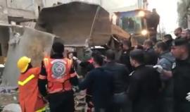 #شاهد الدمار الذي خلّفه انفجار اسطوانة غاز بمنزل لعائلة "أبو عاصي" بحي الصبرة جنوب غزة