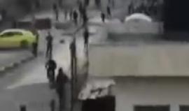 #فيديو  من المواجهات التي اندلعت بين الشبان وقوات الاحتلال على مدخل بلدة بيتا قضاء نابلس