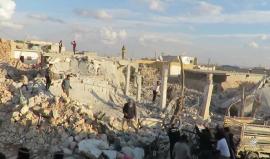 #تقرير | استشهاد 24 مدنياً بقصف روسي على بلدة باتبو بريف #حلب الغربي