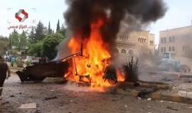 ضحايا جراء انفجار مفخخة في مدينة #أعزاز بريف #حلب