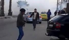 #فيديو مواجهات مع الاحتلال في منطقة جسر حلحول بالخليل قبل قليل
