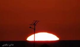 #فيديو غروب الشمس في غزة مساء اليوم 

تصوير: ‏شادي سلفيتي‏