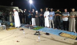 #مباشر إقامة صلاة العشاء والتراويح في مخيم العودة شرق المحافظة الوسطى