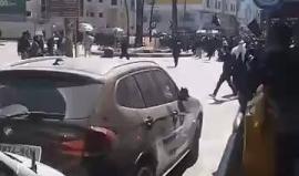 #شاهد السلطة تقمع مسيرة ينظمها حزب التحرير بالخليل إحتجاجا على الإعتقال السياسي