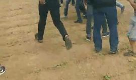 خلال نقل اصابة جراء اطلاق الاحتلال النار تجاه المشاركين في مسيرة العودة شرق غزة