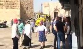 مشاهد من الإضراب الشامل في البلدة القديمة بالقدس المحتلة تضامناً مع الأسرى في سجون الاحتلال