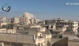 #شاهد: قصف روسي على مدينة #حريتان بريف #حلب الشمالي