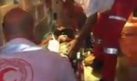 الطفل الجريح فارس البايض 15 عاما من مخيم الجلزون شمالي رام الله والذي أصيب برصاصة في الرأس خلال المواجهات مع قوات الاحتلال