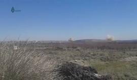 طيران مروحي يقصف بالبراميل المتفجرة منطقتي مغر المير والظهر الأسود في جبل الشيخ بالغوطة الغربية