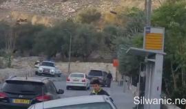 قوات الاحتلال تنكل بالمواطنين على مفرق واد الربابه ببلدة سلوان جنوب الأقصى .