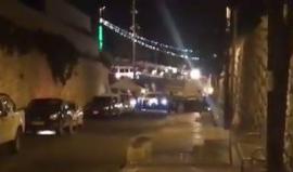 #شاهد | قوات الاحتلال تطلق قنابل صوتية تجاه المرابطين في محيط باب الاسباط