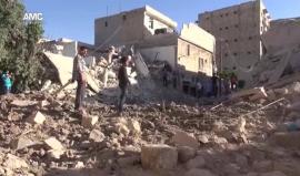 استشهاد طفلين جراء القصف على حي قاضي عسكر في #حلب 
مركز حلب الإعلامي