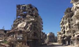 جولة تظهر الدمار الكبير في مدينة #حمص السورية