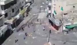 #شاهد | هذا ما حدث لقوات الاحتلال خلال اقتحامها بلدة بدّو المجاورة لبيت سوريك غرب القدس قبل قليل .