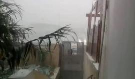 #شاهد فلسطين قبل قليل .. أمطار غزيرة وبرد